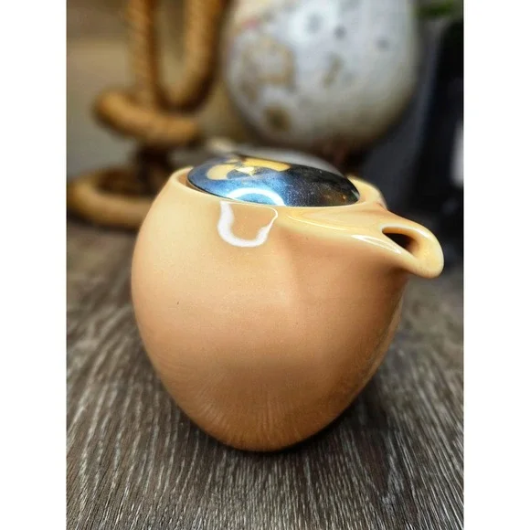 Tea Pot for Loose Leaf Tea (0.5 Litre) - Orange - Picture 3 of 6